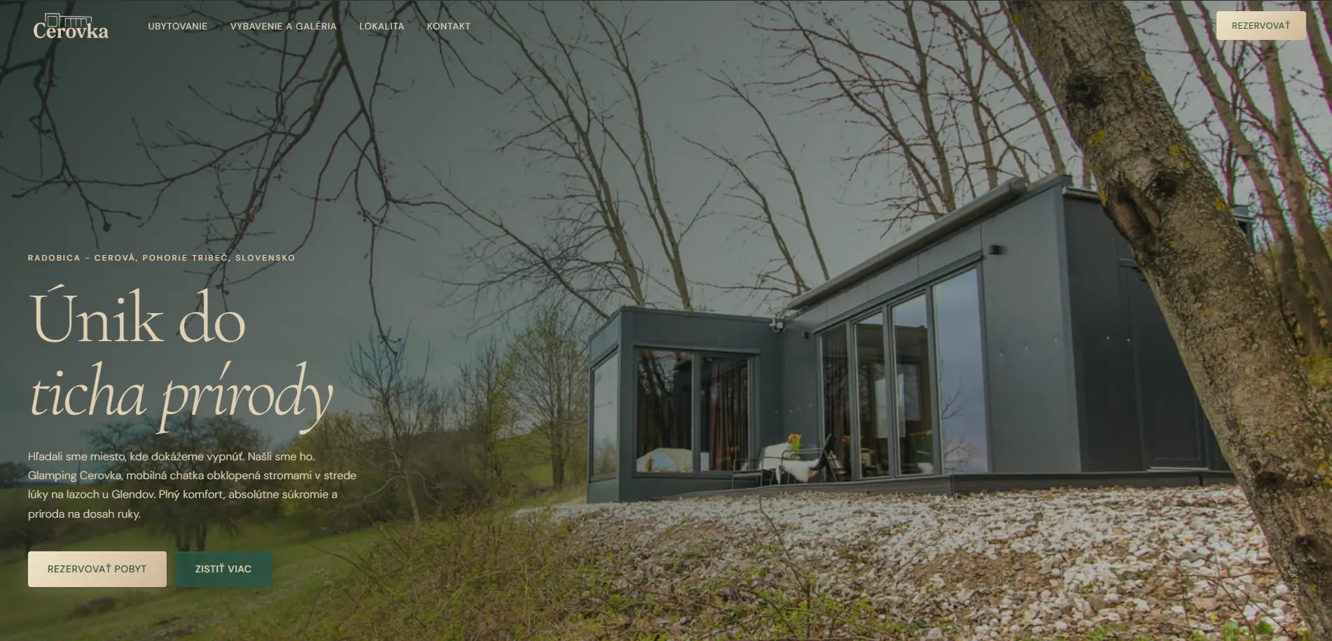 Cerovka glamping introductory image